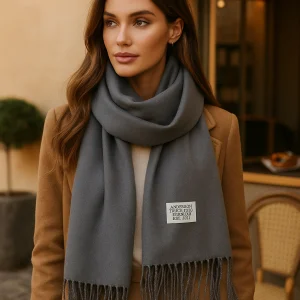 Écharpe Pashmina Réversible – Premium, Douce et Grande