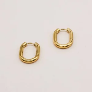 OVAL AND SIMPLE Hoops